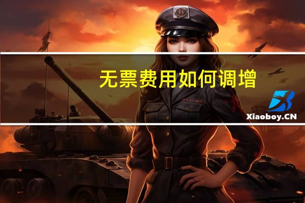 无票费用如何调增
