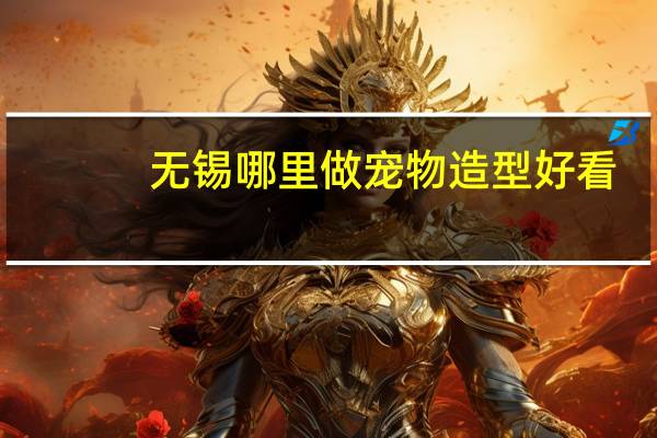 无锡哪里做宠物造型好看