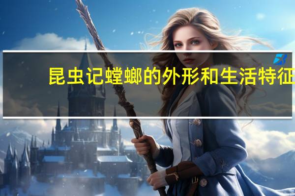 昆虫记螳螂的外形和生活特征