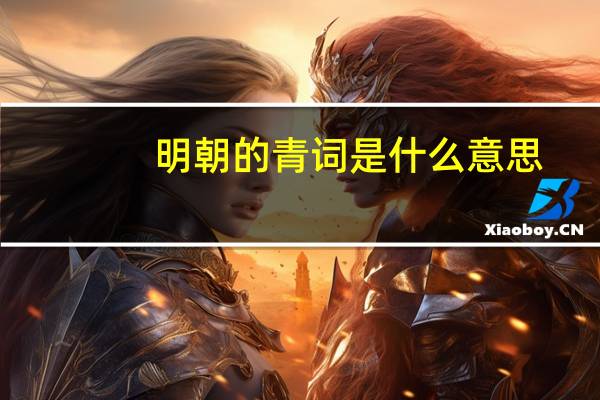 明朝的青词是什么意思