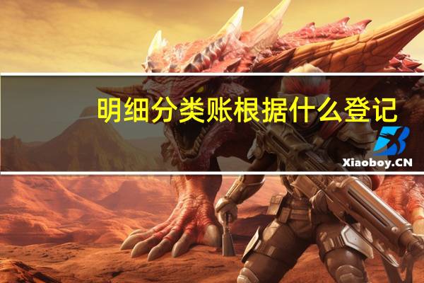 明细分类账根据什么登记