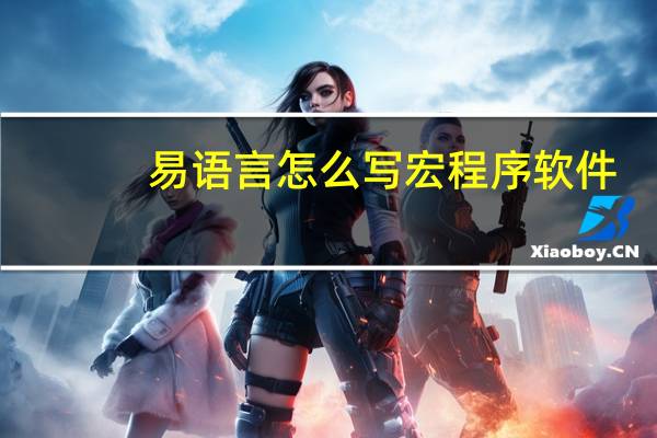 易语言怎么写宏程序软件