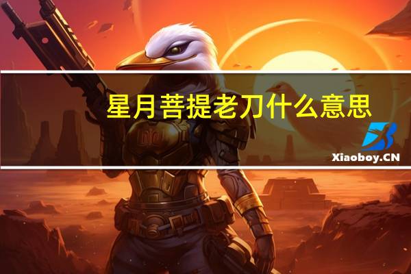 星月菩提老刀什么意思