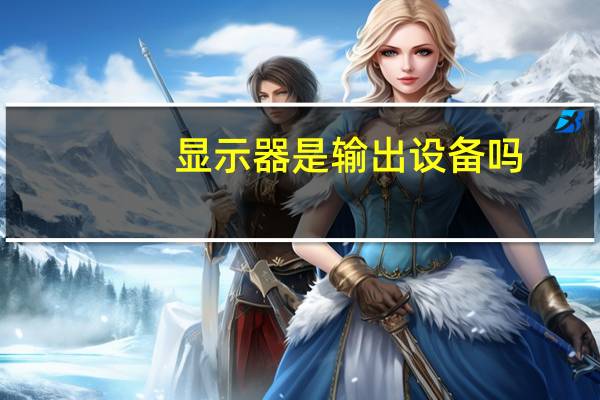 显示器是输出设备吗