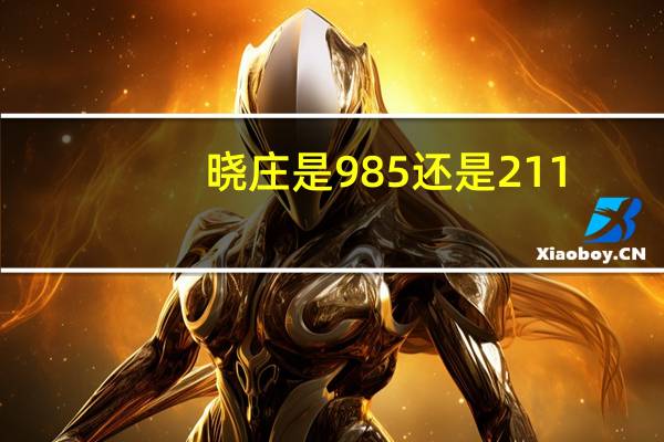 晓庄是985还是211