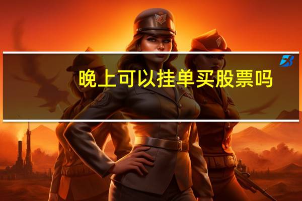 晚上可以挂单买股票吗