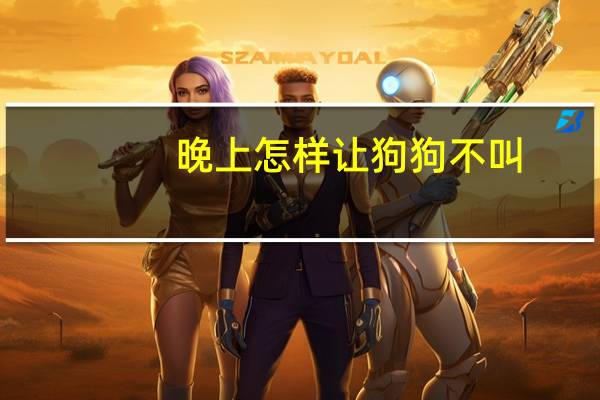 晚上怎样让狗狗不叫