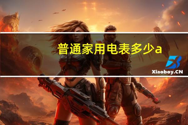 普通家用电表多少a