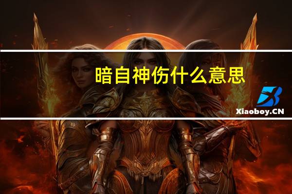 暗自神伤什么意思