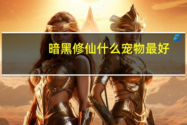 暗黑修仙什么宠物最好