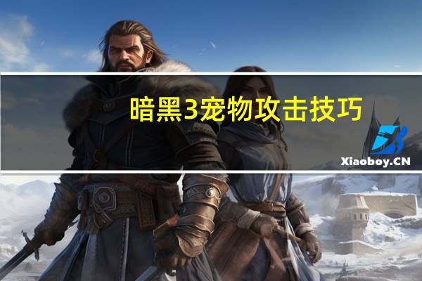 暗黑3宠物攻击技巧
