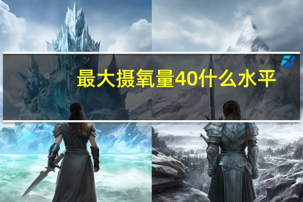 最大摄氧量40什么水平