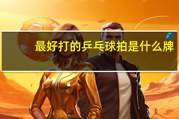 最好打的乒乓球拍是什么牌