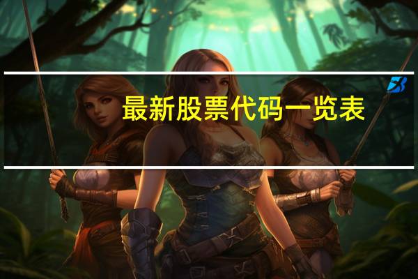 最新股票代码一览表