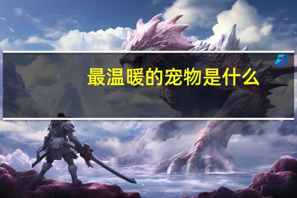 最温暖的宠物是什么