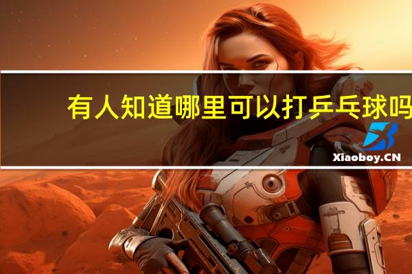 有人知道哪里可以打乒乓球吗
