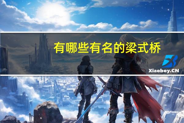 有哪些有名的梁式桥，只是梁式桥