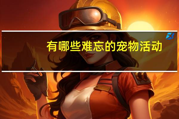 有哪些难忘的宠物活动