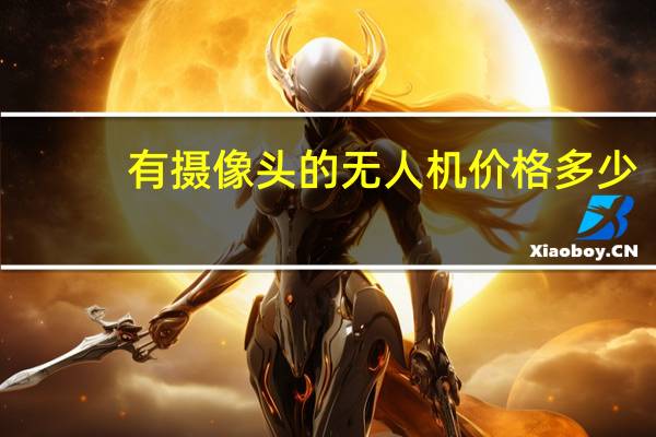 有摄像头的无人机价格多少