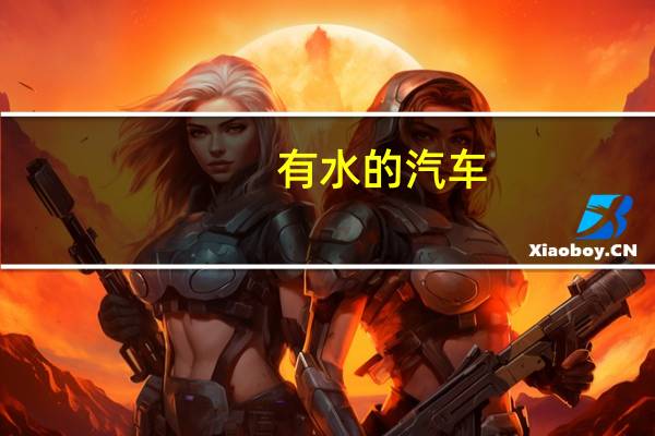 有水的汽车