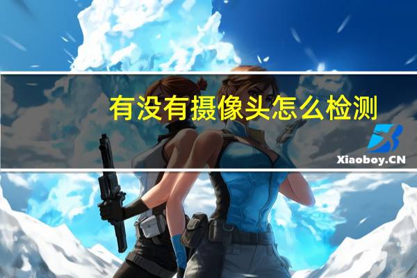 有没有摄像头怎么检测