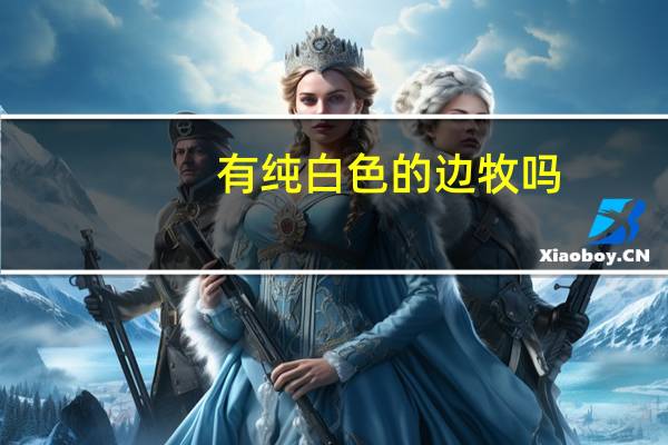 有纯白色的边牧吗