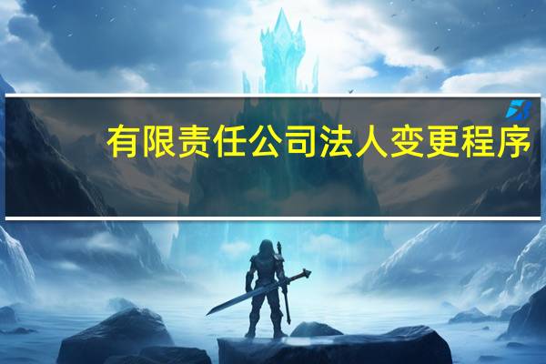 有限责任公司法人变更程序