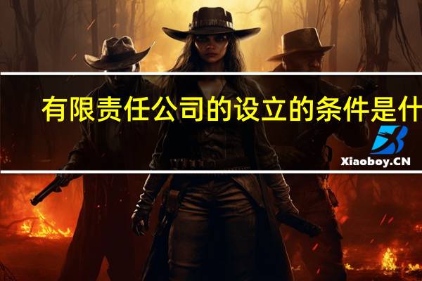 有限责任公司的设立的条件是什么