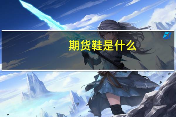 期货鞋是什么