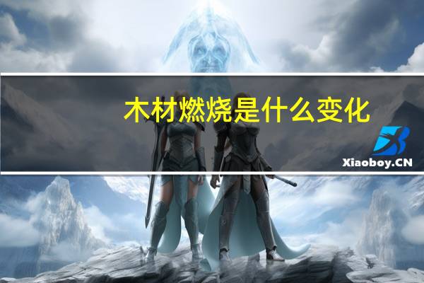 木材燃烧是什么变化