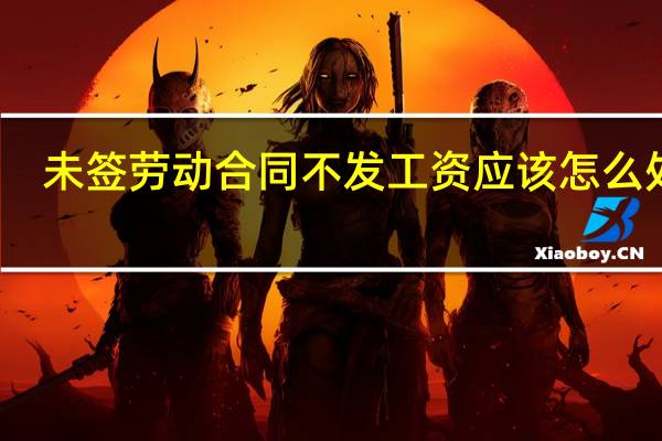 未签劳动合同不发工资应该怎么处理