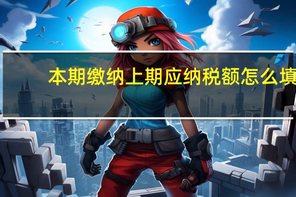 本期缴纳上期应纳税额怎么填