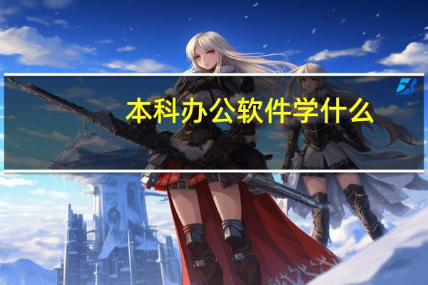 本科办公软件学什么