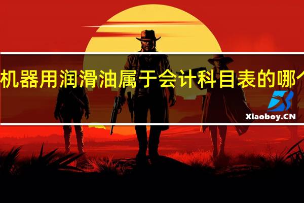 机器用润滑油属于会计科目表的哪个名称