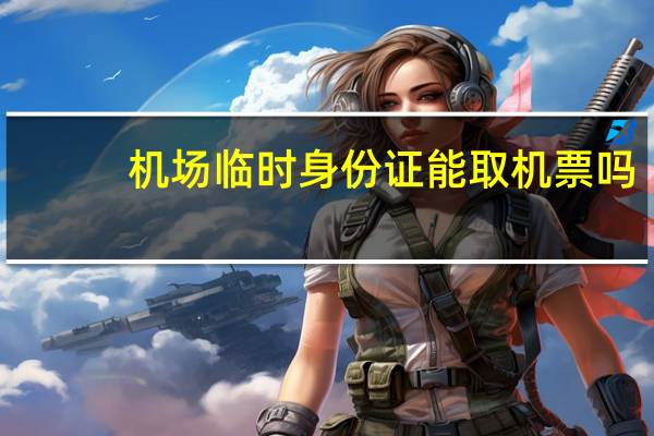 机场临时身份证能取机票吗