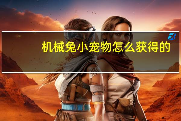 机械兔小宠物怎么获得的