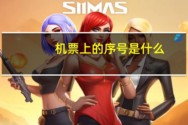 机票上的序号是什么