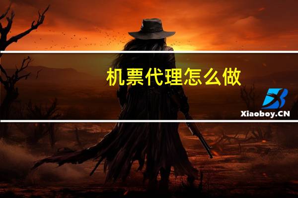 机票代理怎么做