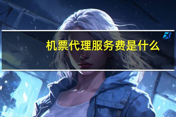 机票代理服务费是什么