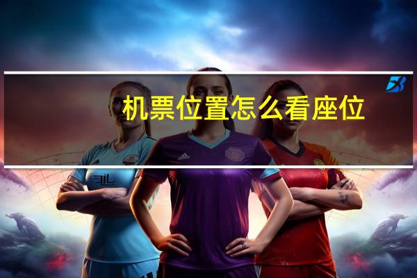 机票位置怎么看座位