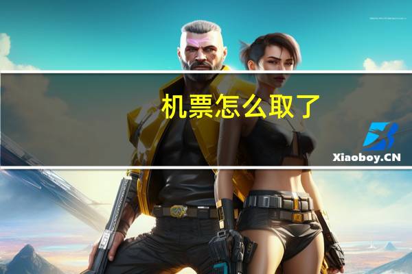 机票怎么取了