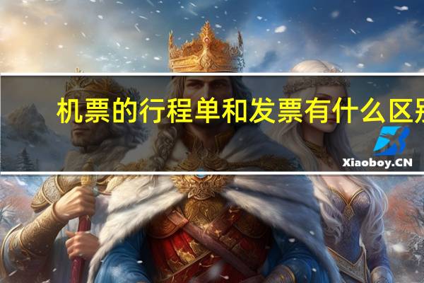 机票的行程单和发票有什么区别