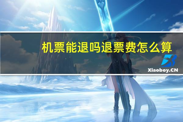 机票能退吗退票费怎么算