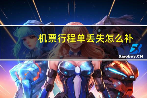 机票行程单丢失怎么补