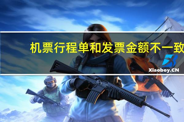 机票行程单和发票金额不一致