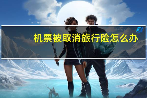 机票被取消旅行险怎么办