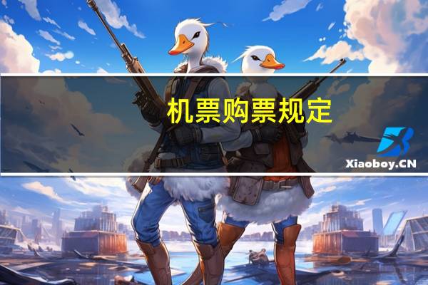 机票购票规定