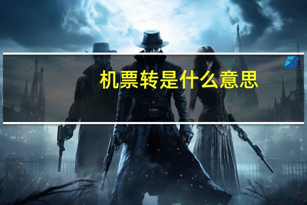 机票转是什么意思