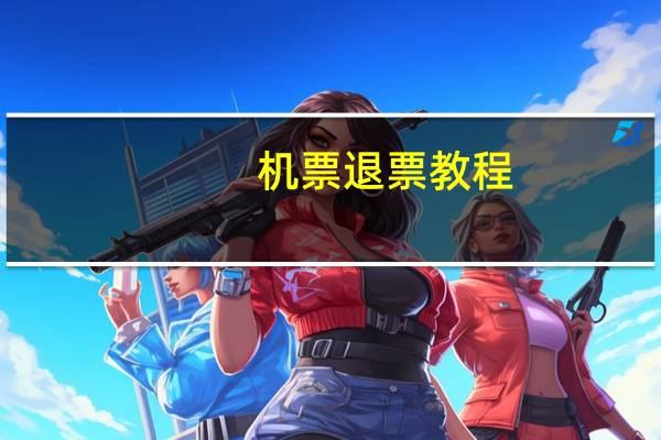 机票退票教程