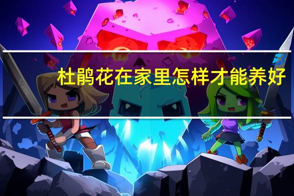 杜鹃花在家里怎样才能养好